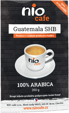 100% arabica Guatemala kvalitní pražená káva 250 g